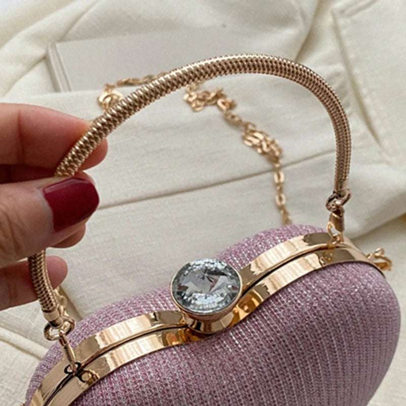 Heart Shape Evening Crossbody Bag