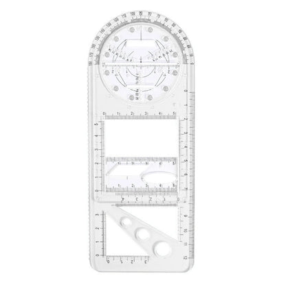 Multifunctional Geometric Drawing Ruler