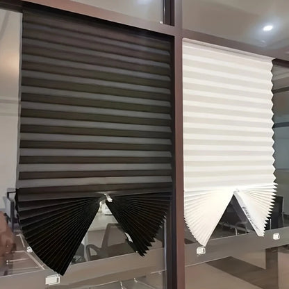 Self-Adhesive Pleated Blackout Window Blind