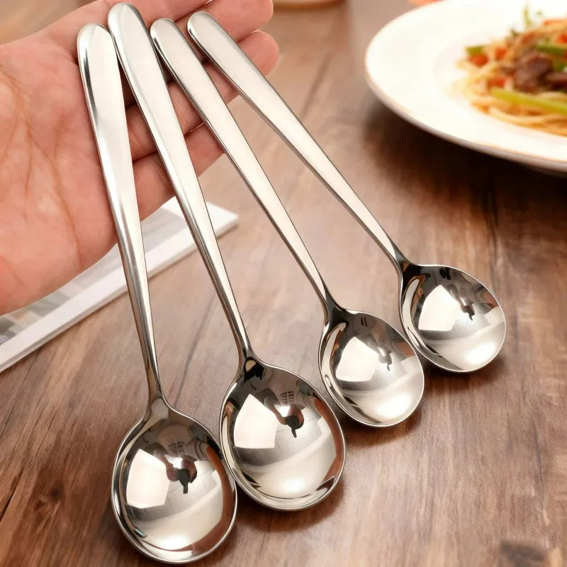 Stainless Steel Long Handle Soup Spoon