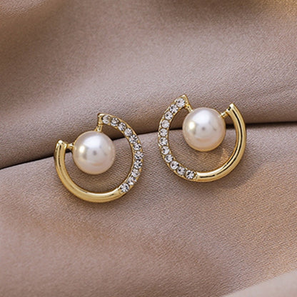 Asymmetrical Round Earrings