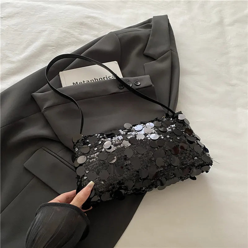 Sequin Evening Shoulder Bag