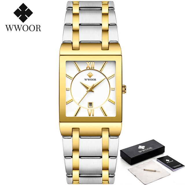 WWOOR Brand Luxury Gold Bracelet for Men