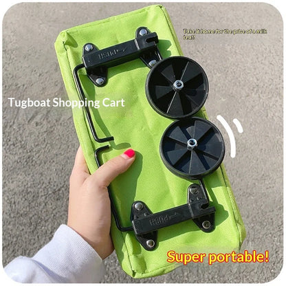 Portable Folding Shopping Trolley Bag