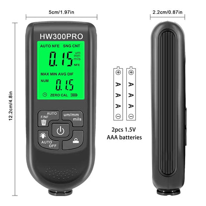 Electroplate Metal Coating Thickness Tester HW-300