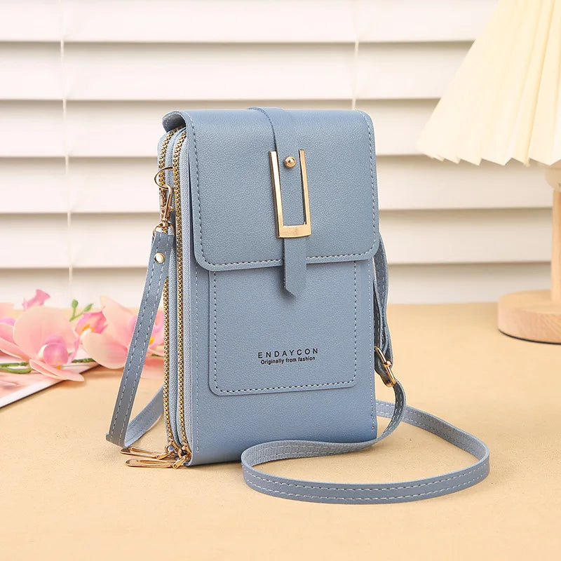 Touchscreen Phone Crossbody Wallet Bag