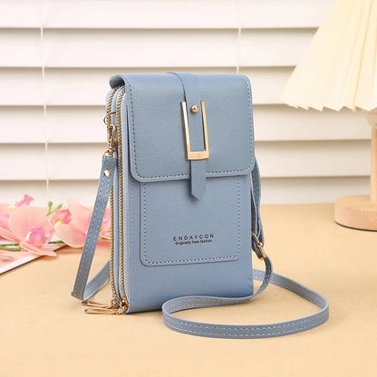 Touchscreen Phone Crossbody Wallet Bag