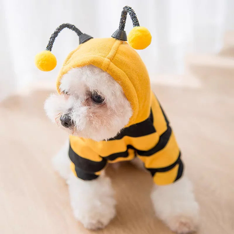 Cute Bumble Bee Dog & Cat Costume Hoodie
