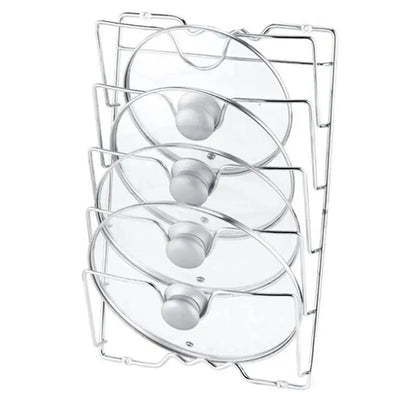 1Pc Kitchen Accessories Stainless Steel Pot Lid Shelf