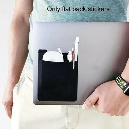 Adhesive Laptop Back Storage Pocket