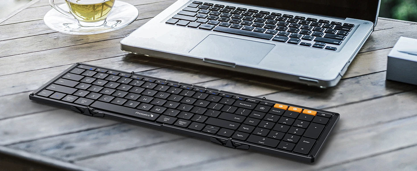 Foldable Bluetooth Keyboard with Numeric Keypad
