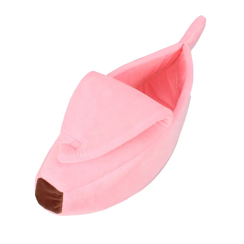 Funny Banana Pet Bed House for Cats & Small Dogs