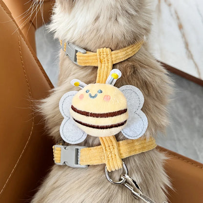 Escape-Proof Adjustable Cat Harness & Lead Set