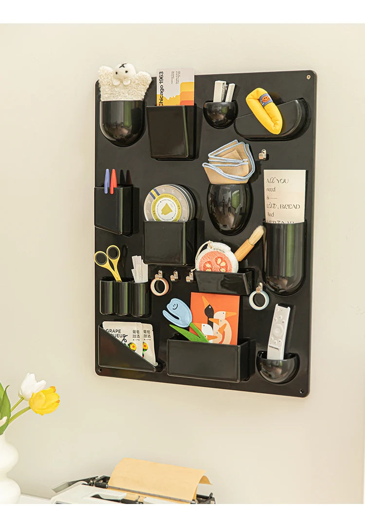 Wall-Mounted Modular Storage Organiser Board