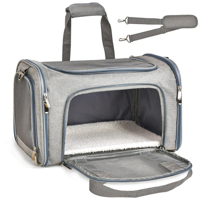 Airline Approved Soft-Sided Pet Carrier Bag for Small Dogs & Cats