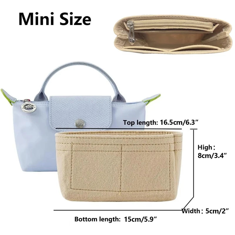 Mini Tote Bag Organizer Insert