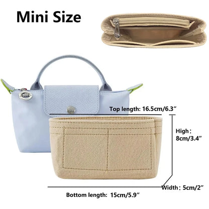 Mini Tote Bag Organizer Insert