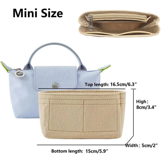 Mini Tote Bag Organizer Insert