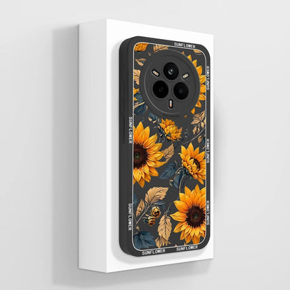 Cute Floral Silicone Case for Realme 14 Pro Series