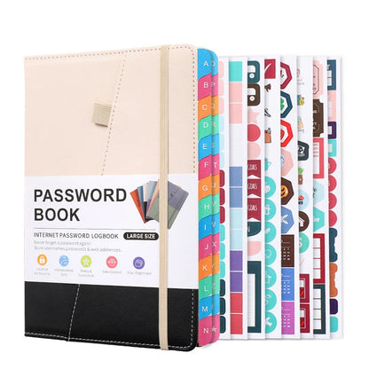 A5 Password Book with Alphabet Tabs