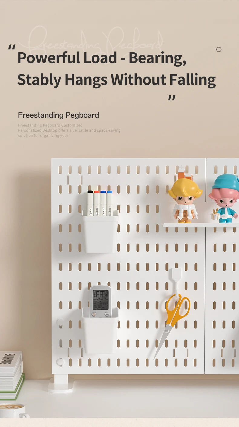 Adjustable Desktop Pegboard Organizer