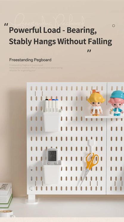 Adjustable Desktop Pegboard Organizer