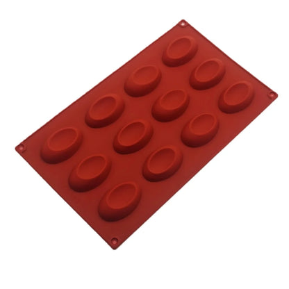 28 Hole Oval Silicone Cake Mold