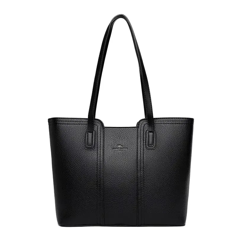 Large Capacity Women’s Leather Tote Handbag