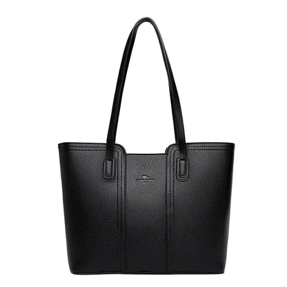 Large Capacity Women’s Leather Tote Handbag