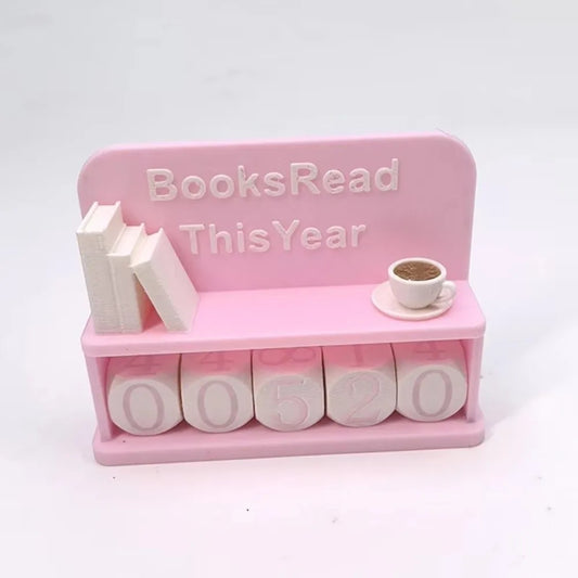 Bookshelf Decor Book Read This Year Counter