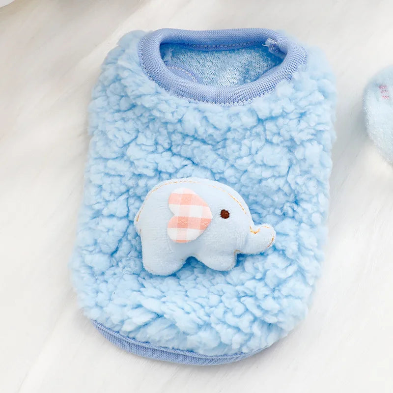 Warm Fleece Pet Clothes for Puppies & Kittens