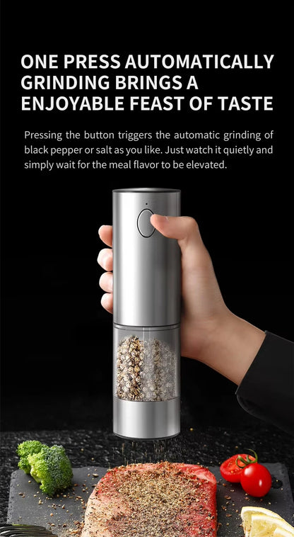 Electric Spice Grinder Set with Charging Base
