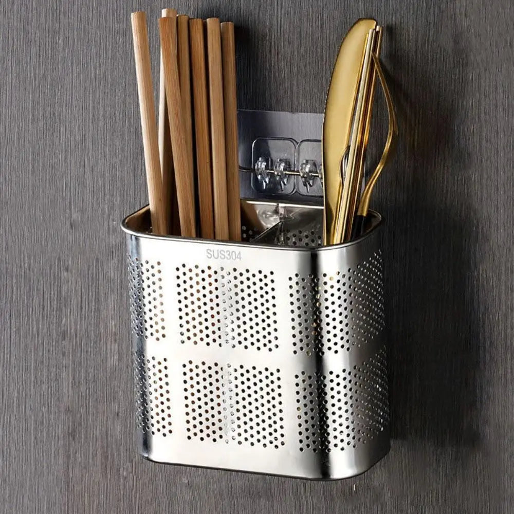 Stainless Steel Cutlery Holder Rack