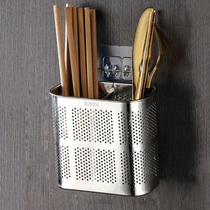 Stainless Steel Cutlery Holder Rack
