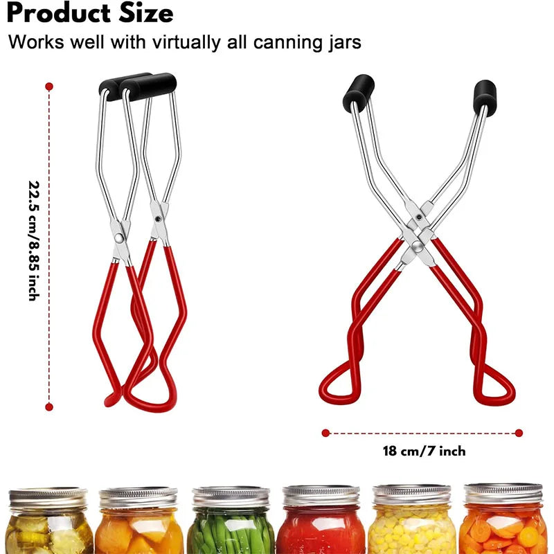 Stainless Steel Canning Jar Lifter Tongs