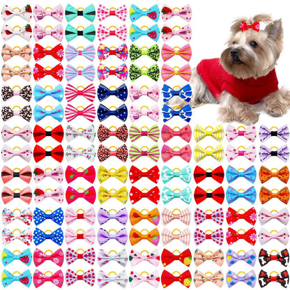 10Pcs Cute Pet Hair Bow Accessories