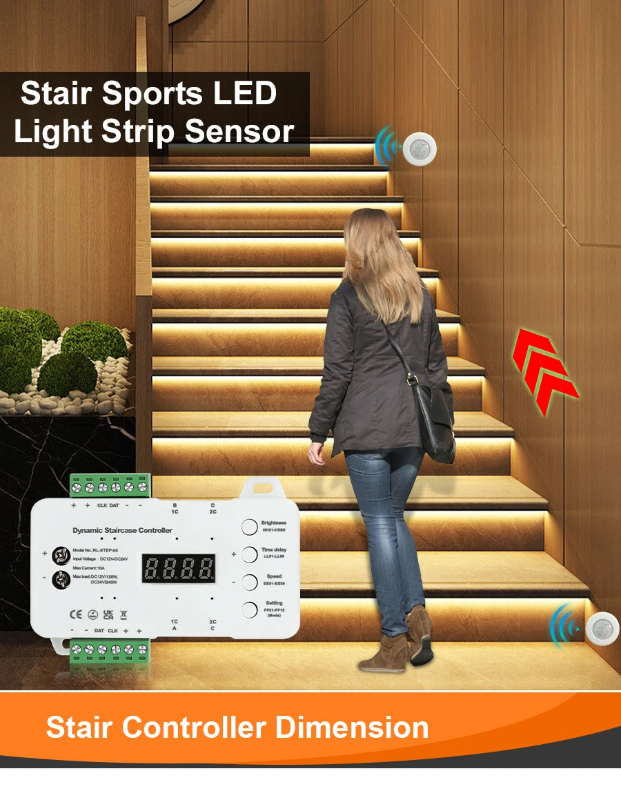 Smart Motion Sensor Stair Lighting Kit