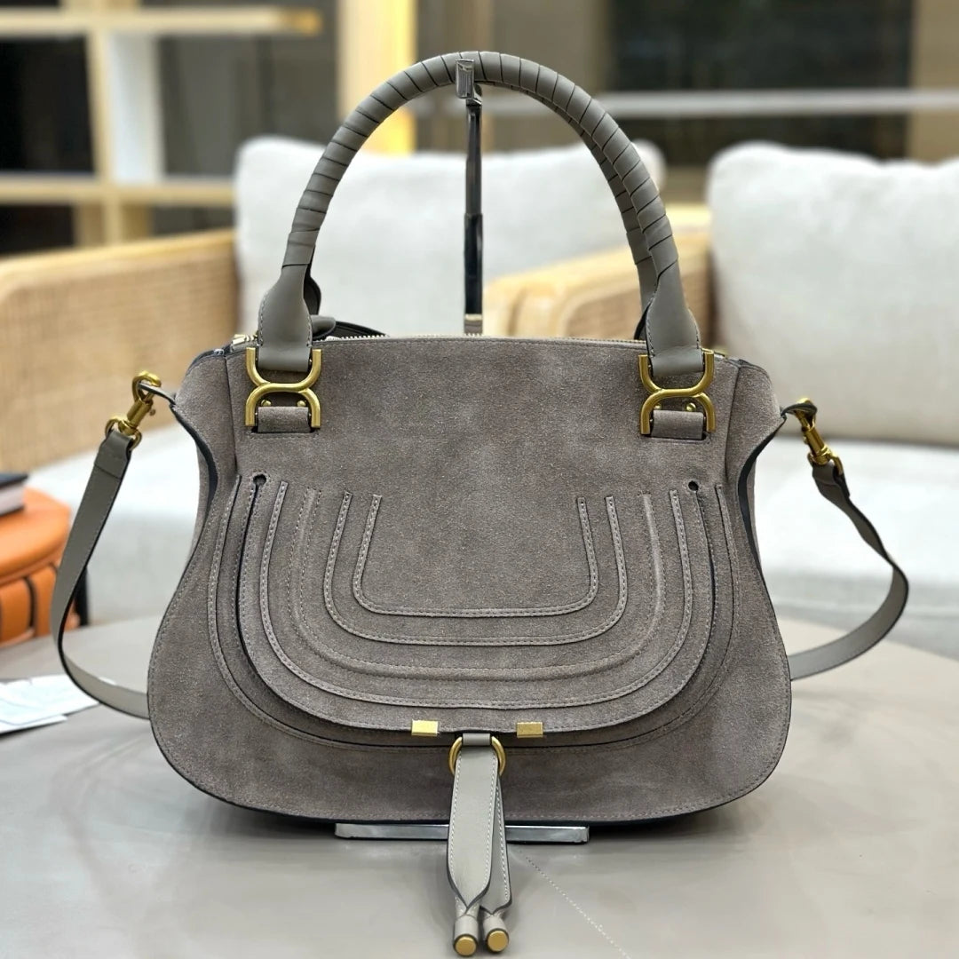 Vintage Genuine Leather Saddle Crossbody Bag for Women
