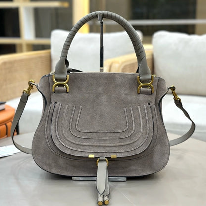 Vintage Genuine Leather Saddle Crossbody Bag for Women