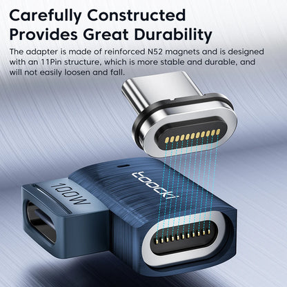 100W Magnetic USB-C OTG Adapter