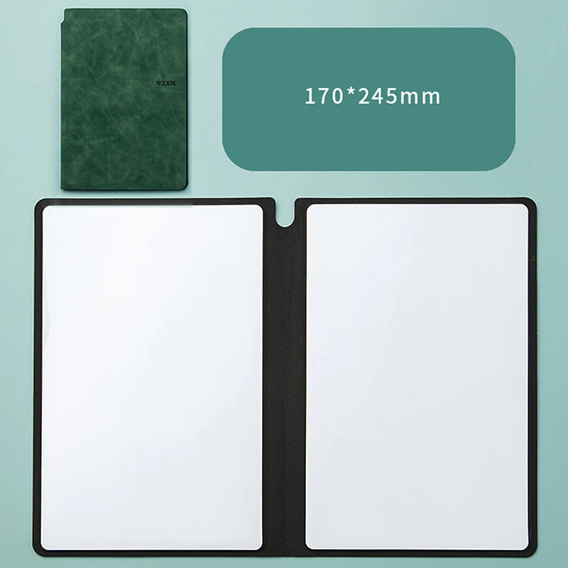 A5 Reusable Dry Erase Whiteboard Notebook