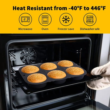 6 cavity hamburger shown on a neutral background.