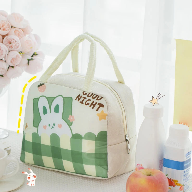 Cartoon Thermal Lunch Bag with Insulated Lining