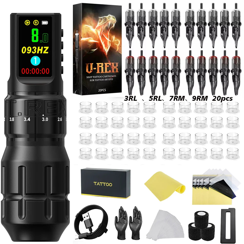 T-Rex Wireless Tattoo Machine Pen Kit