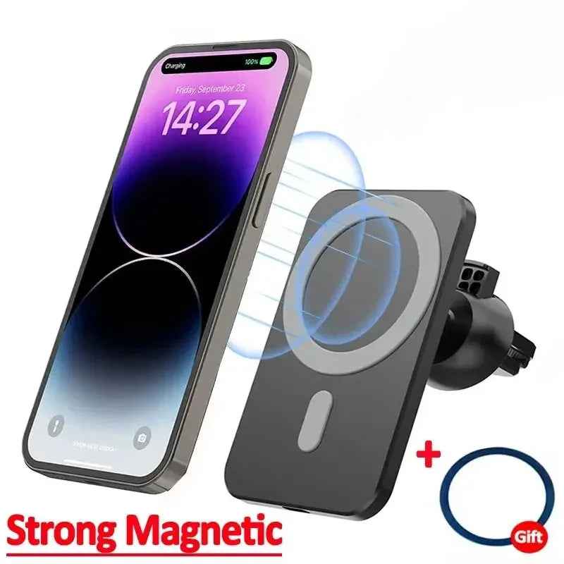 Magnetic Wireless Car Charger & Vent Mount for iPhone
