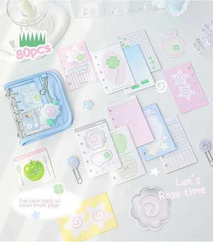 Cute Retro M5 Binder Scrapbook Set