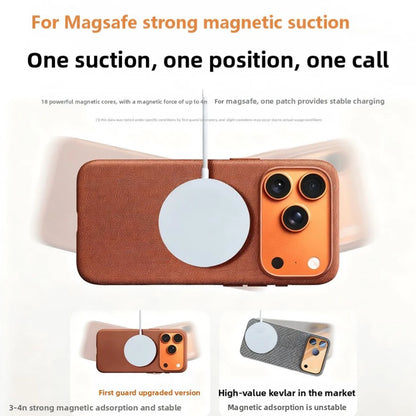 Microfiber Magnetic Protective Case for iPhone