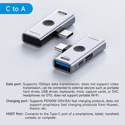 Hagibis Dual USB-C Splitter Adapter with 100W PD Charging
