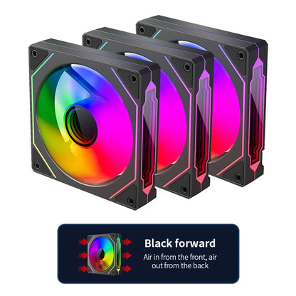 120mm ARGB Infinity Mirror Cooling Fan with PWM Control