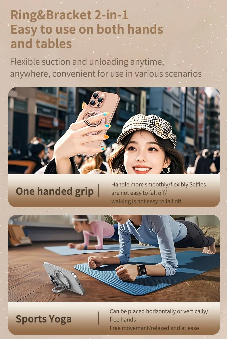 Magnetic Folding Phone Ring Holder